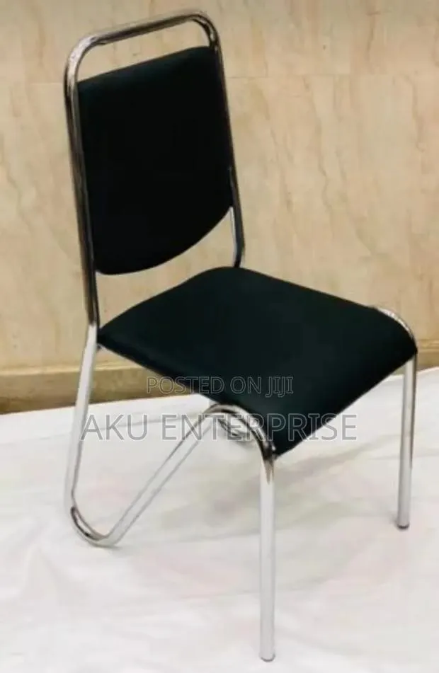 Leather Stainless Steel Office Visitors Dinning Chair · Photo 1