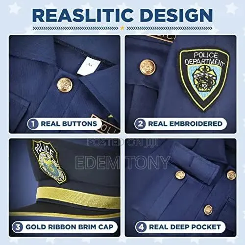 INNOCHEER Police Costume for Children (7-11years) · Photo 3