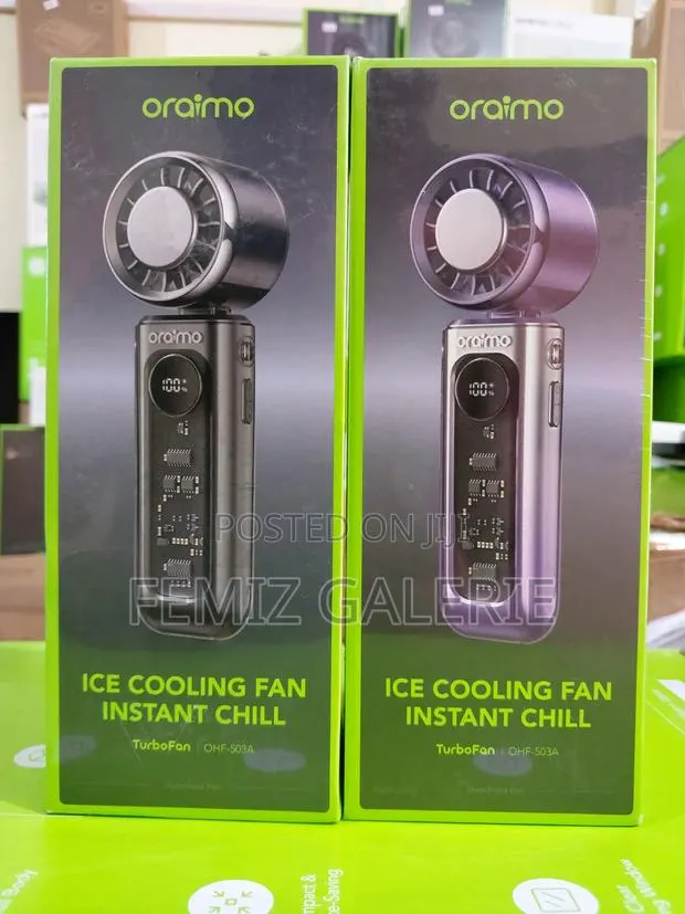 Oraimo TurboFan Rechargeable Fan With Built-in Ice-Cooling Chip · Photo 1