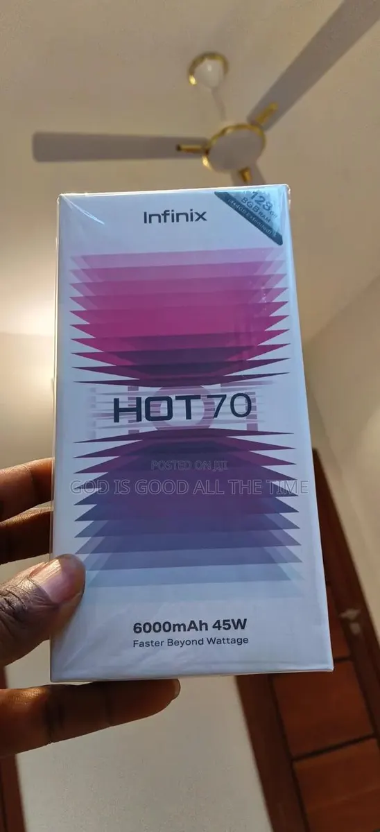 New Infinix Hot 70 128 GB Silver · Photo 1