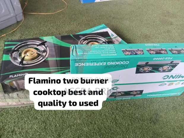 Flamino Premium 2-Burner Gas Stove Strong Build Excellent Performance · Photo 1