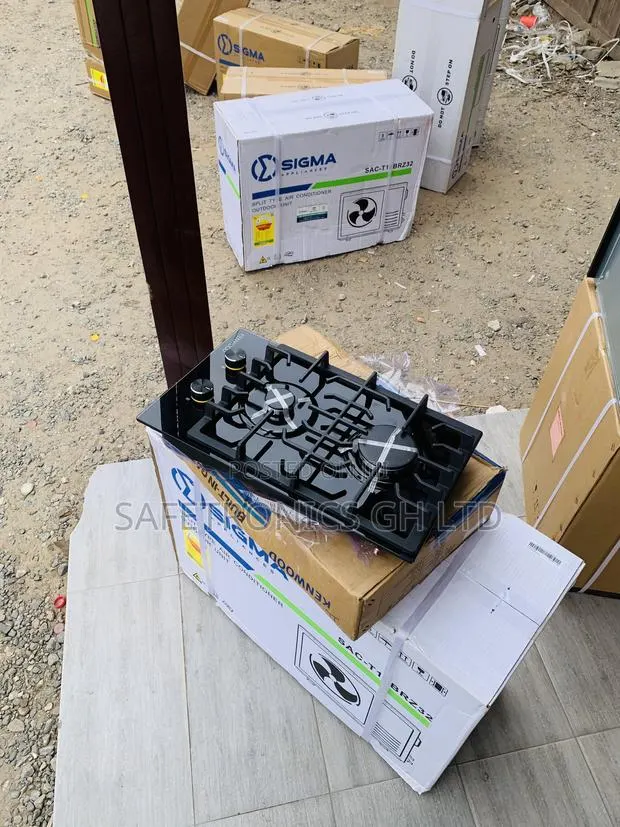 Fast Asano Fabulous Black Inbuilt Kenwood 2 Gas Hob · Photo 1