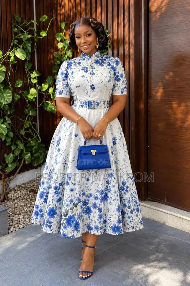 Ladies Floral Straight Dress · Photo 2