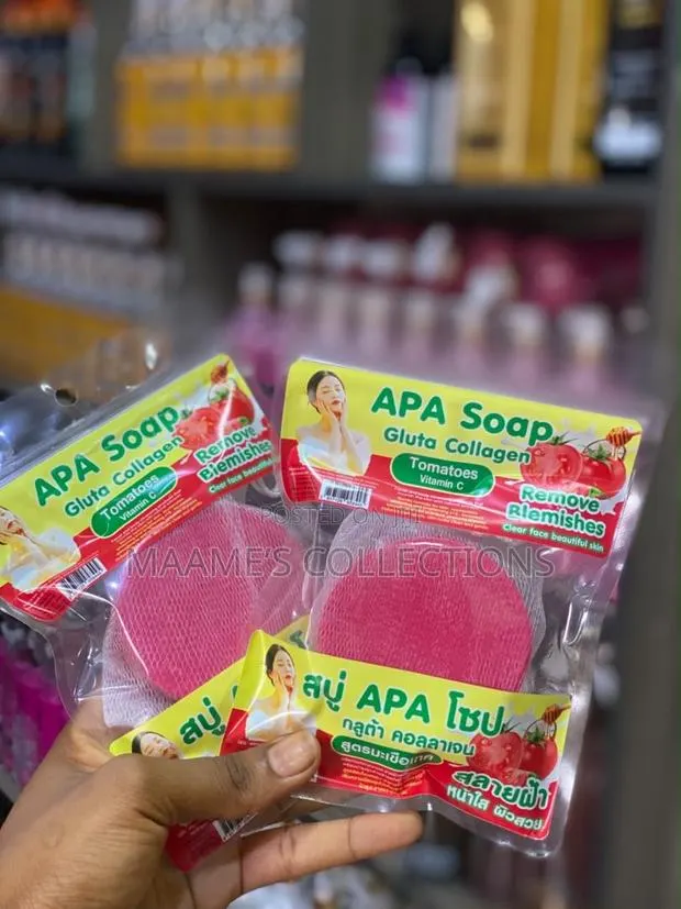 Apa Soap Gluta Collagen for Face and Body ( GH₵ 50 for 1 ) · Photo 1