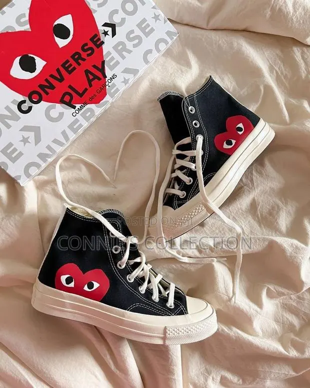 Black Converse X Comme Des Garçons Play Chuck 70 High-Top · Photo 1