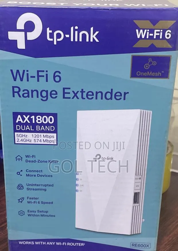 Tp Link WiFi 6 Range Extender AX 1800 Dual Band · Photo 1