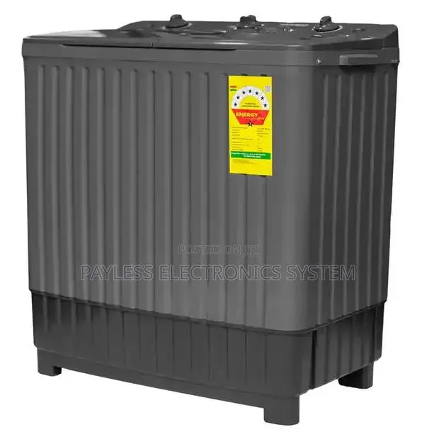 Nasco 11kg Semi Automatic Twin Tub Washing Machine - Dark Grey · Photo 1