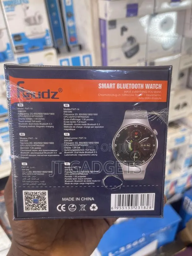 Fsudz FWT-14 Smart Bluetooth Watch — SIM Support, Round Face · Photo 2