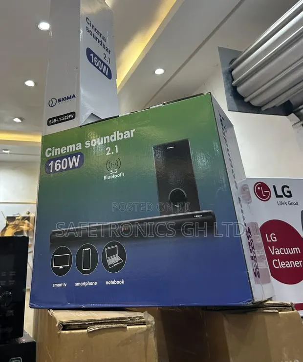 Perfect Black Wireless Bluetooth Sigma SSB-Ly-S225w Soundbar · Photo 1