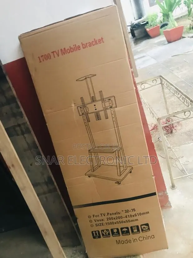 Highly Durable TV Stand Up to 75 Inch Portable TV Cart · Photo 1