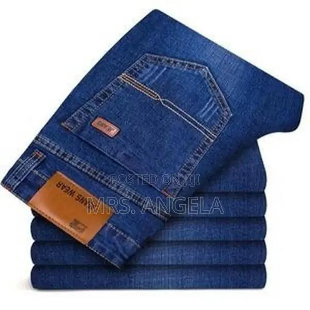 Straight Blue Jeans for Men