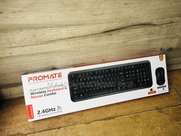 Promate 2.4hz Wireless Keyboard Mouse · Photo 1