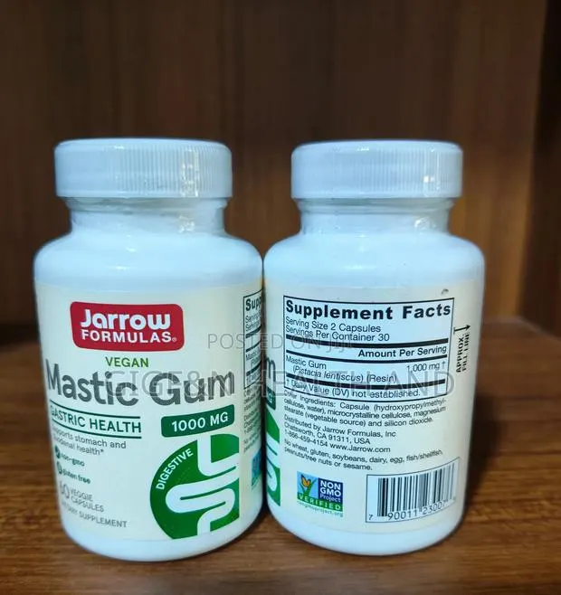 Vegan Mastic Gum, 60 Vegcapsules (Stomach Health) · Photo 1