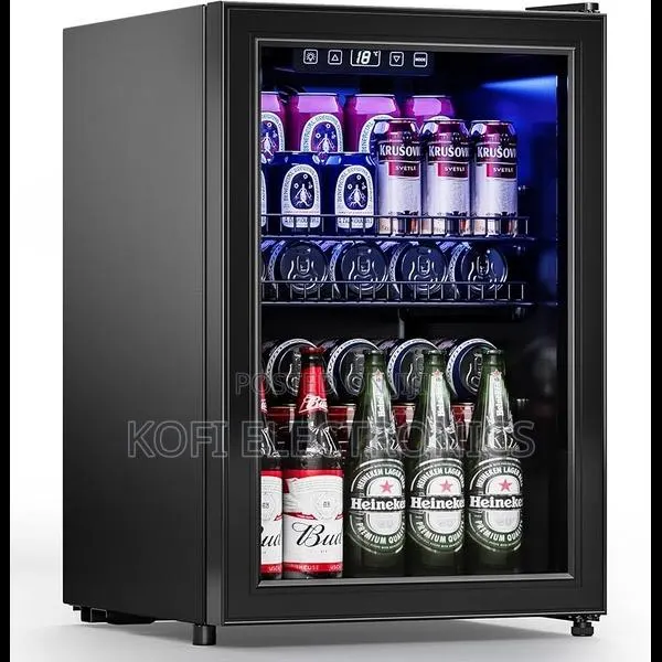 Stylish Optm-Kvc90 Beverage Cooler With Glass Finish · Photo 1