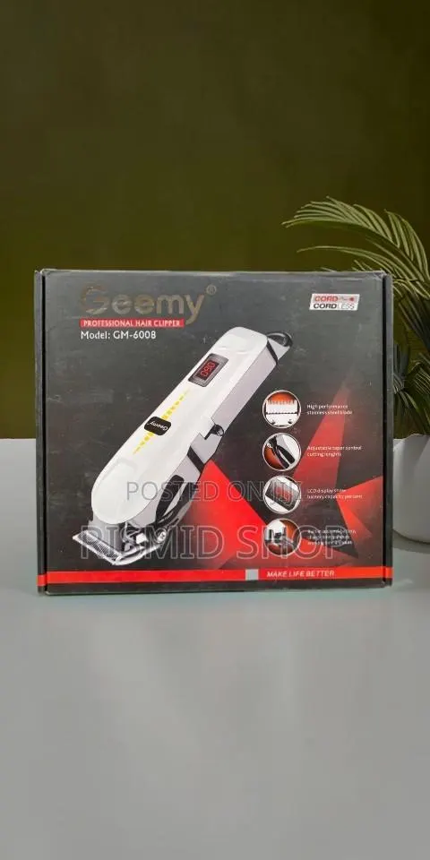 Geemy Gm-6008 Wireless Hair Clipper for Barber Home Use · Photo 1