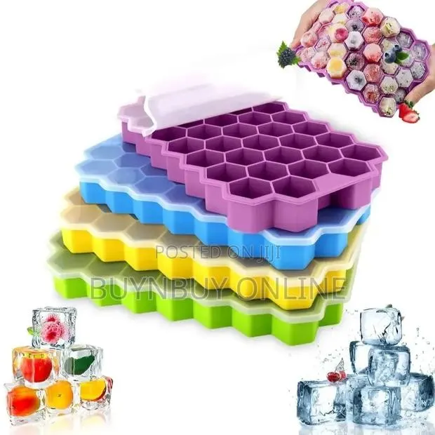 2 Piece Food-Grade Silicon Ice Cube Maker · Photo 1