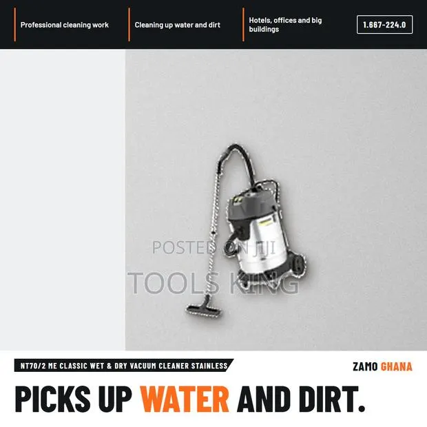 Nt70/2 Me Classic Wet & Dry Vacuum Cleaner Stainless - 1.667-224.0 · Photo 1