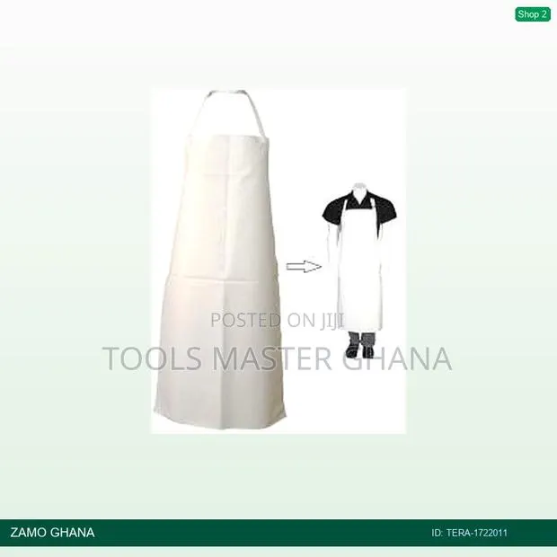 Pvc White Apron 80x110cm - Tera- · Photo 1