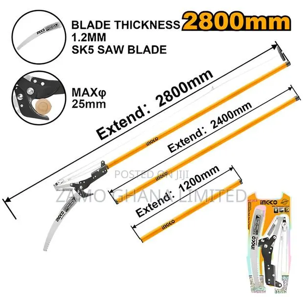 Extendable Pole Saw Pruner - Heps25281 · Photo 1