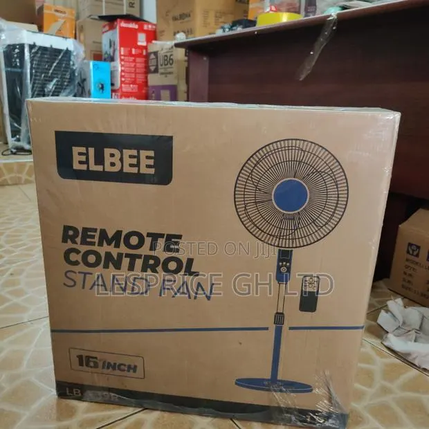 Classy High Grade 16'' Remote Controlled Stand Fan From Elbee · Photo 1