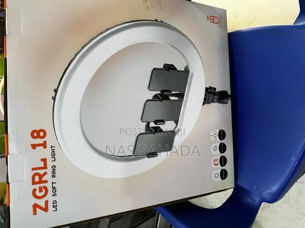 Led Soft Ring Light Rechargeable 18inch · Photo 1