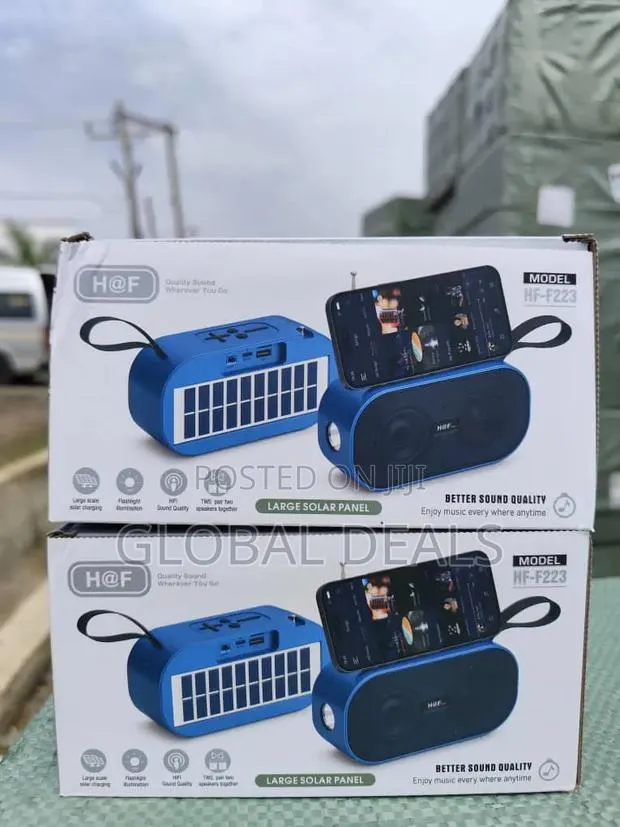 H at F Wireless Speaker - Solar Powered Bluetooth Speaker With Flashlight · Photo 1