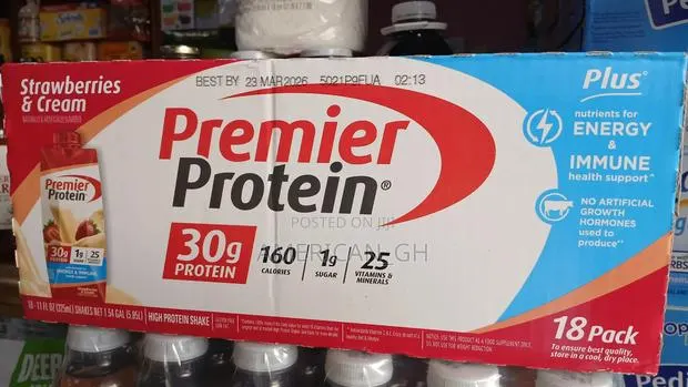 Premier Protein, Strawberries and Cream, 18 Pack · Photo 1