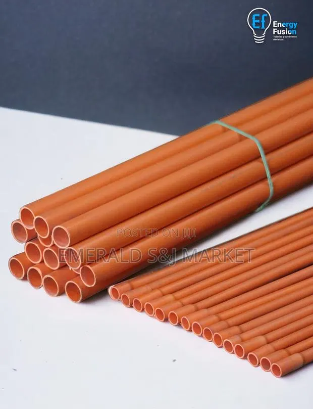 Pvc Conduit Pipe For Electrical Wiring Focus Orange · Photo 1