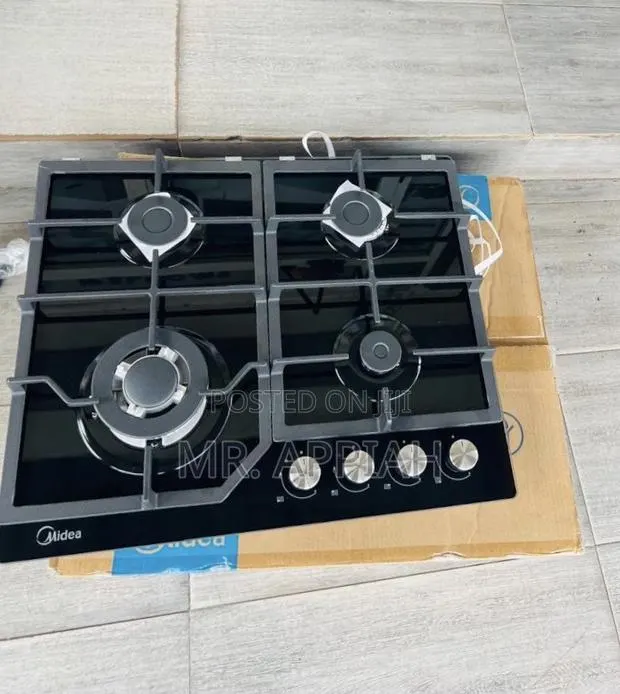 Extremely Durable Midea 60cm 4 Gas Tempered Glass Hob(Black) · Photo 1