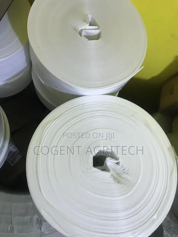 PE White Braided Lay Flat Outlet Hose (2 Inch 100m) · Photo 1