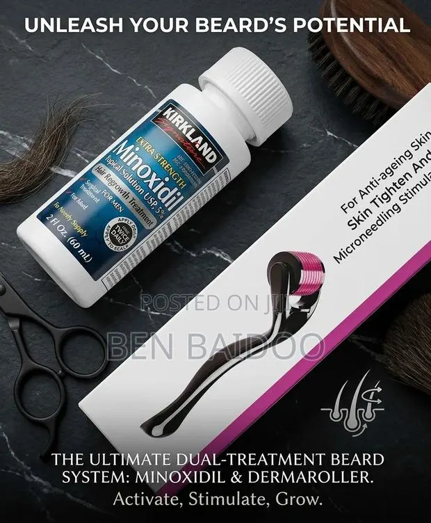Kirkland Bottle and Derma Roller (Unleash Your Hair Growth) · Photo 1