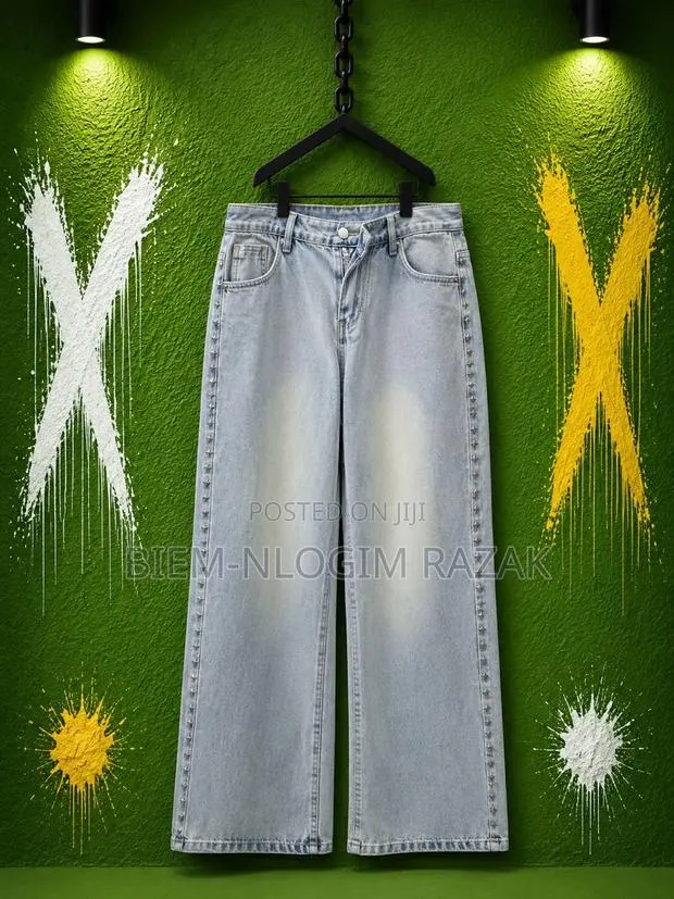 Saint Tears Nd Chrome Heart Baggy Jeans Available in Stock · Photo 1