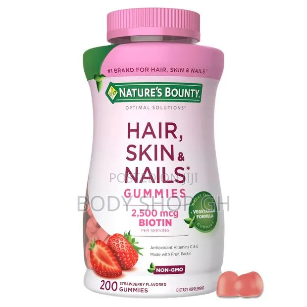200 Gummies Nature’S Bounty Hair, Skin and Nails Gummies With Biotin · Photo 1