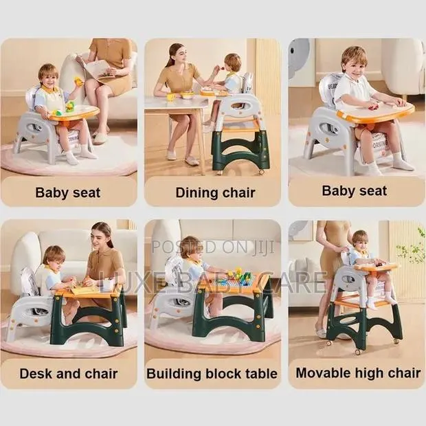 6-in-1 Baby High Chair,Multifunctional Infant Feeding Chair · Photo 1
