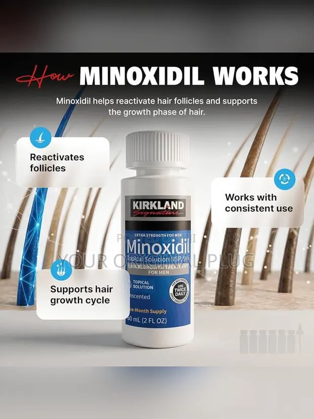 Kirkland Minoxidil 5% Undiluted Effective For Hair Regrowth (Box (1x6) · Photo 3