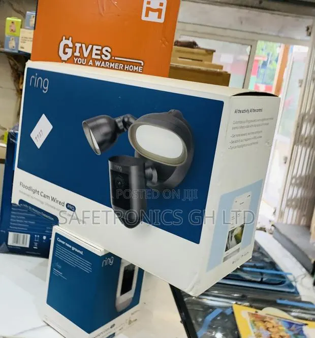 Order Unique White Ring Spotlight Cam Pro | Outdoor Security Camera · Photo 1