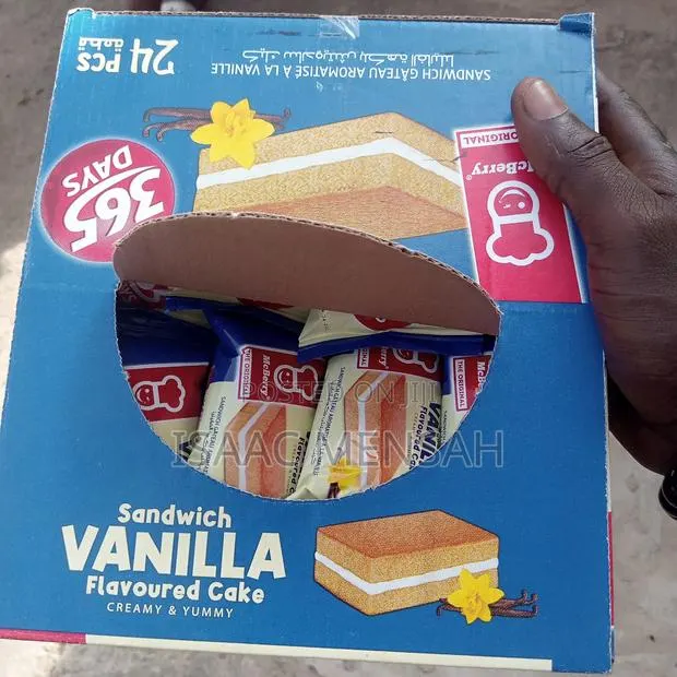 Sandwich Vanilla Cake 24pcs in a Box, Going for Cool Gh30. · Photo 1