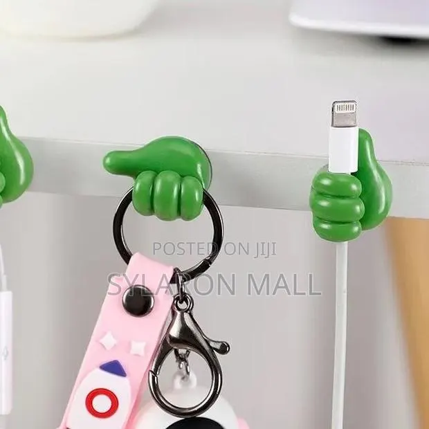 10pcs Adhesive Thumb Silicone Cable Holders · Photo 1