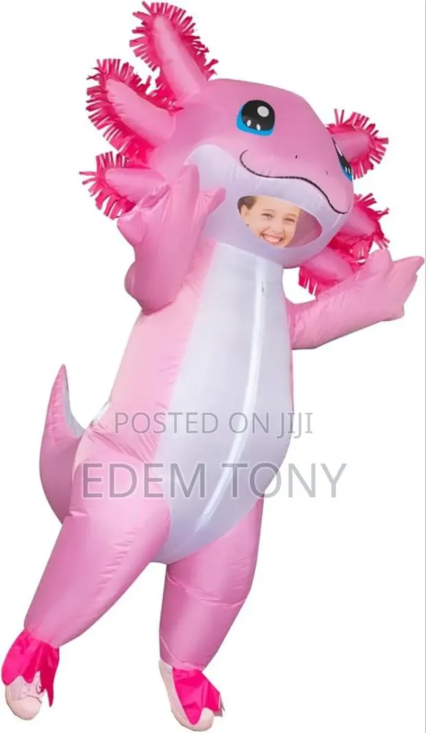 Stegosaurus Inflatable Axolotl Costume for Kids Blow Up Costume · Photo 2