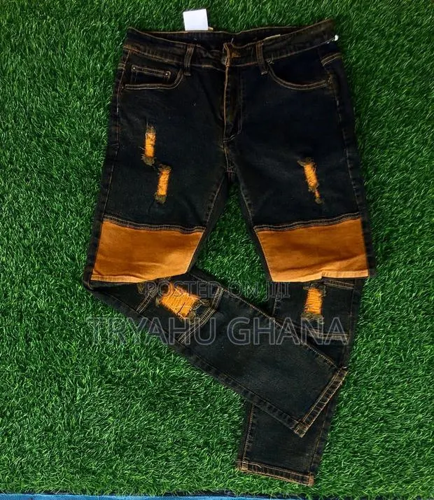 Authentic Quality Men's Denim Jeans Trousers for Sale at Tryahu · Photo 1