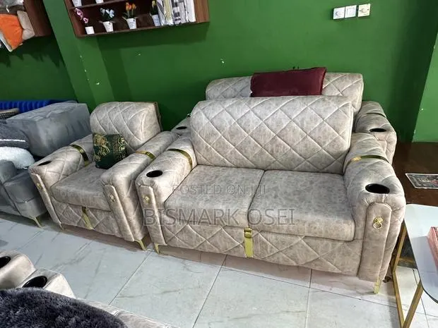 6 Seater Royal Comfortable Sofa Set, With a Golden Designs · Photo 1