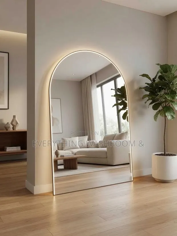 Elegant 6t Led Backlit Arched Mirror – Modern Statement Piece · Photo 1