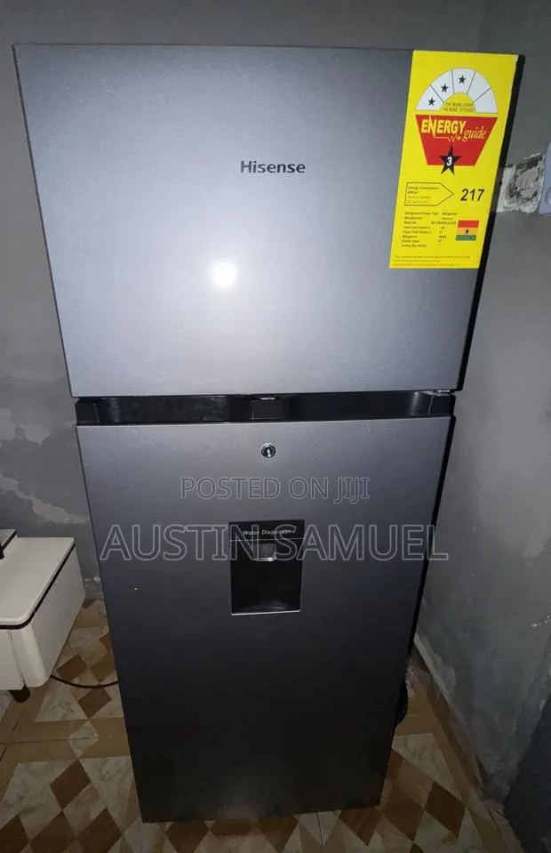 Slightly Used Hisense Refrigerator With Dispenser (217) Litres · Photo 1