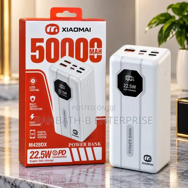 XIAOMAI 50000mAh 22.5W Power Bank – Smart, Powerful Convenient · Photo 1