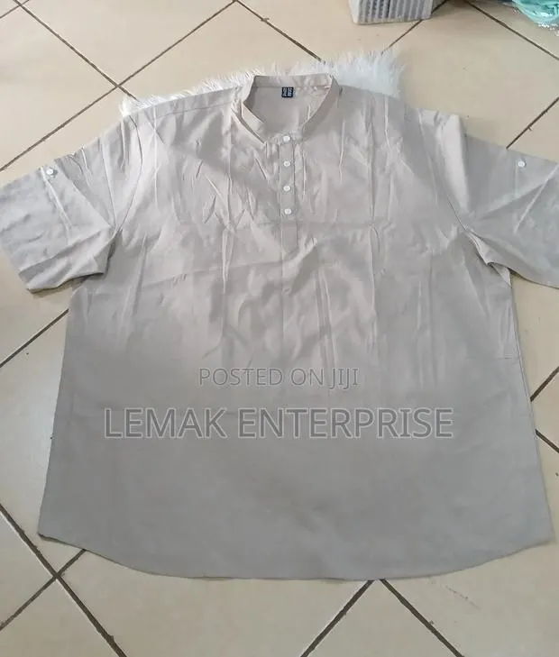 Men's Short Sleeve Linen Shirt 2XL · Photo 1