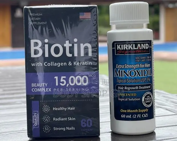 Minoxidil + Biotin + Collagen + Keratin Beard Growth Combo · Photo 1