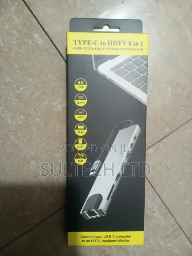 Type-C to HDTV 8 in 1 Adapter