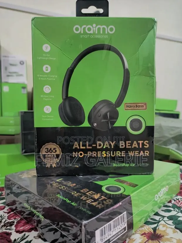 Oraimo Boompop Air Lightweight on-Ear Wireless Headphones · Photo 1