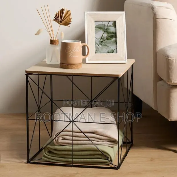 Cube Storage Basket Table Folding Wire Organise Living Room Home Decor · Photo 1