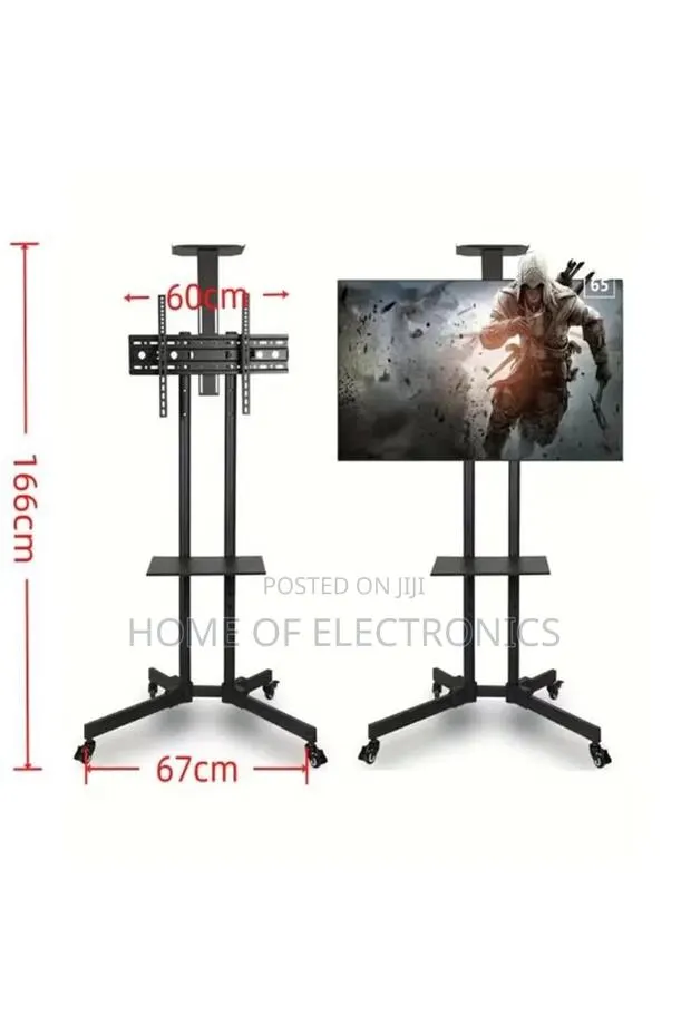Delivery at Your Doorstep Mobile Trolley Tv Stand With Wheels 32-70 Tv · Photo 1